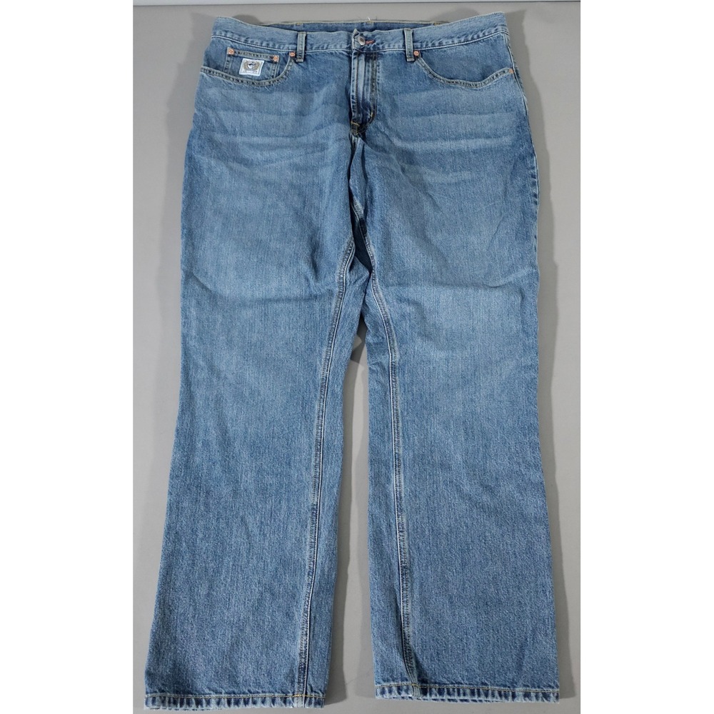 Cinch Jeans Men 42x32 Blue Denim Straight Leg Western MB92834003